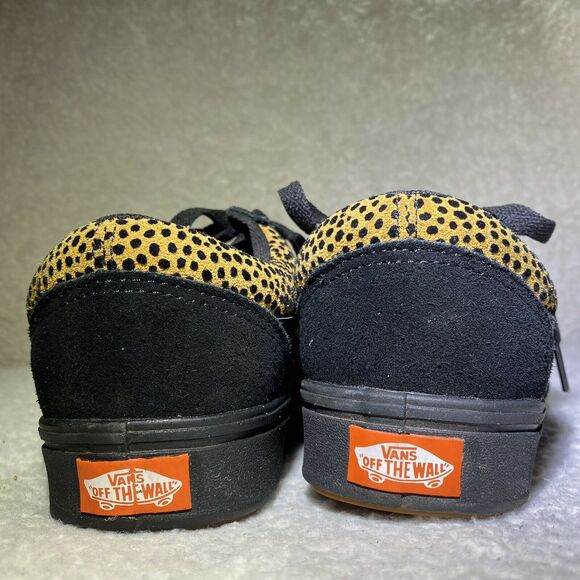 VANS Comfy Cush Old Skool Cheetah Print Mixed Media Low Top Sneakers 6.5 M/7.5 W - Picture 3 of 10